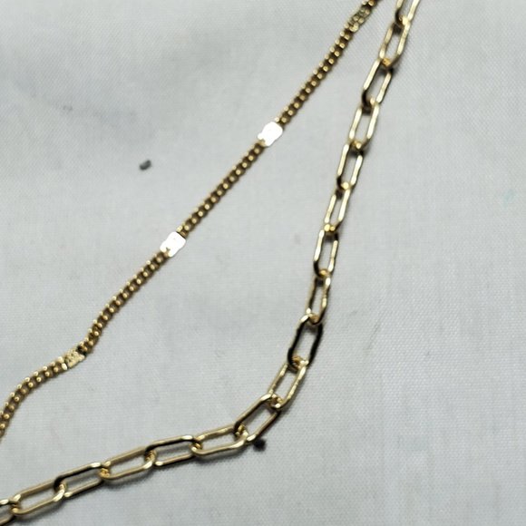 French Connection double layer gold chain - Picture 3 of 7